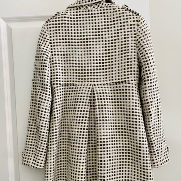 Banana Republic Black & White checked coat - Picture 2 of 6